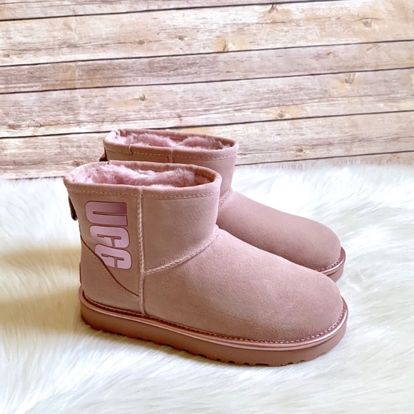 UGG Shoes - UGG Classic Mini UGG Rubber Logo Boots